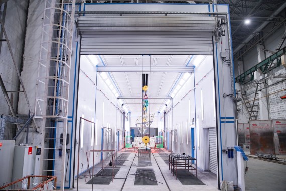 Окрасочно-сушильная камера для спецтехники с тельфером SPK-30.6.6, г. Курган