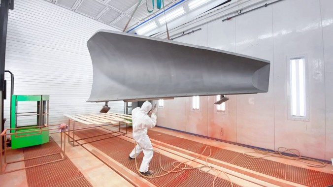 Окрасочно-сушильная камера для спецтехники с тельфером SPK-30.6.6, г. Курган