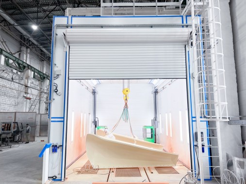 Окрасочно-сушильная камера для спецтехники с тельфером SPK-30.6.6, г. Курган