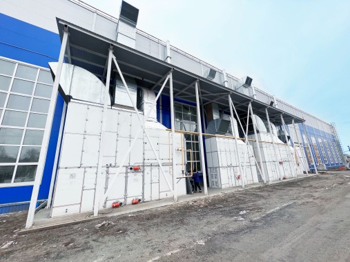 Окрасочно-сушильная камера для спецтехники с тельфером SPK-30.6.6, г. Курган