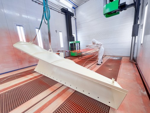 Окрасочно-сушильная камера для спецтехники с тельфером SPK-30.6.6, г. Курган