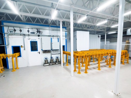 Автоматизированная линия SPK для покраски деталей электровентиляторов и электродвигателей, г. Пермь