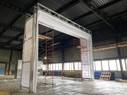 Раздвижная окрасочная камера SPK-SCB(Fd)-22.10.7, г. Шарджа (ОАЭ)