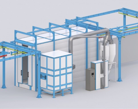 Ручная порошковая конвейерная линия SPK