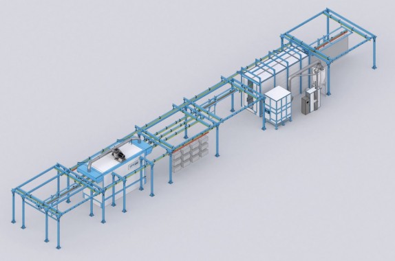 Ручная порошковая конвейерная линия SPK