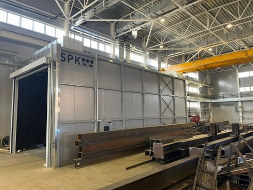 Дробеструйная камера проходного типа SPK-SBB-14.7.6 для спецтехники в г. Чита