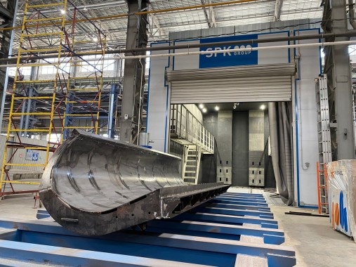 Дробеструйная камера для коммунальной техники SPK-11.5.7, г. Курган Дробеструйная камера для коммунальной техники SPK-11.5.7, г. Курган