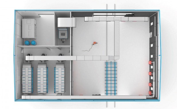 Проходная уличная дробеструйная камера SPK-15.15.6