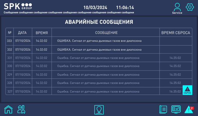 Пульт управления дробеструйной камерой 