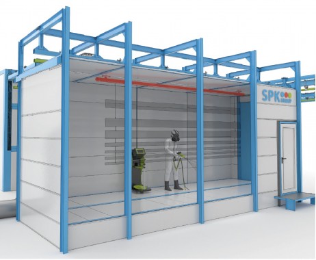 Комплекс оборудования для порошковой окраски с конвейерной системой SPK