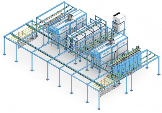 Комплекс оборудования для порошковой окраски с конвейерной системой SPK