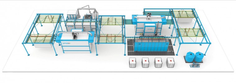 Комплекс оборудования для порошковой окраски металлоконструкций с конвейерной системой SPK