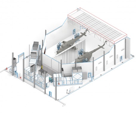 Линия окраски SPK GROUP для вертолетов