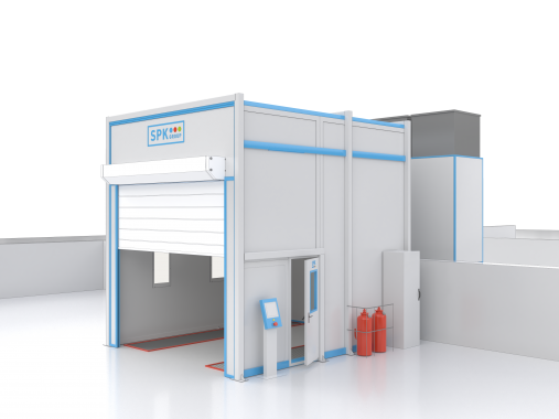 Окрасочно-сушильный комплекс SPK GROUP для деталей вертолетов