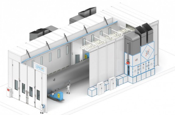 Окрасочно-сушильная камера для нефтегазовых емкостей SРК-SCB-26.9.8