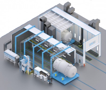 Окрасочный комплекс для цистерн SPK-20.8.8