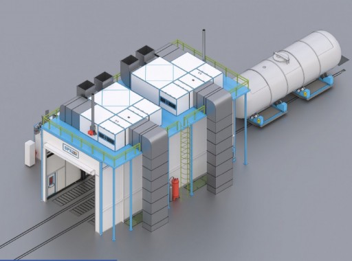 Окрасочно-сушильная камера для нефтяных цистерн SРК-SCB-15.6.6