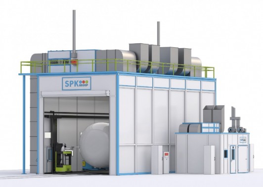 Окрасочно-сушильная камера для нефтяных цистерн SРК-SCB-15.6.6