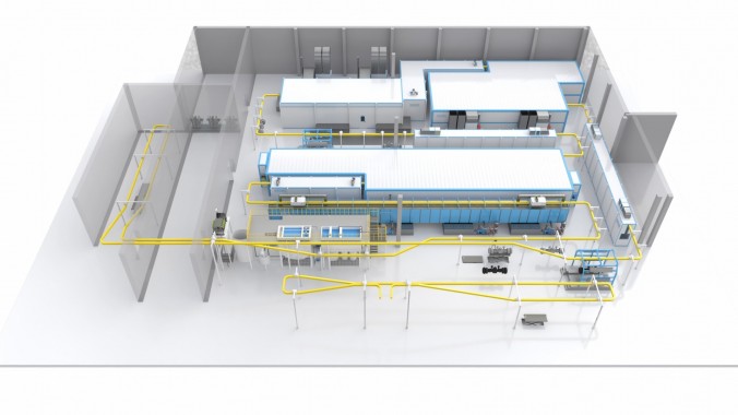 Роботизированный комплекс дробеструйной обработки изделий машиностроения SPK