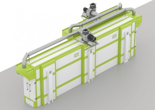 Порошковая окрасочная линия SPK с автоматическим конвейером