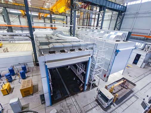 Дробеструйная и окрасочно-сушильная камера в комплексе SPK, г. Магнитогорск Дробеструйная и окрасочно-сушильная камера в комплексе SPK, г. Магнитогорск