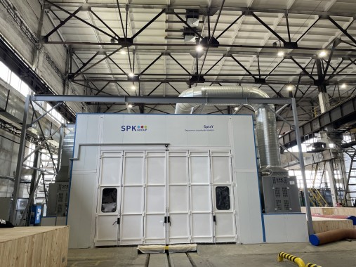 Окрасочно-сушильная камера для трубопроводов SPK-16.8.5, г. Челябинск