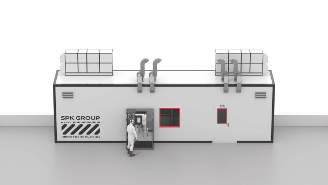 Комплекс SPK оборудования подготовки, подачи, смешивания и нанесения ЛКМ