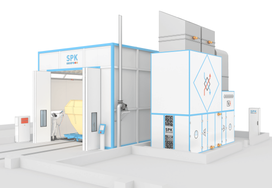 Окрасочно-сушильная камера SРК-SCB-10.6.5 для кузовов