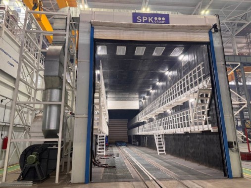 Дробеструйная и окрасочно-сушильная камера в комплексе SPK, г. Магнитогорск Дробеструйная и окрасочно-сушильная камера в комплексе SPK, г. Магнитогорск
