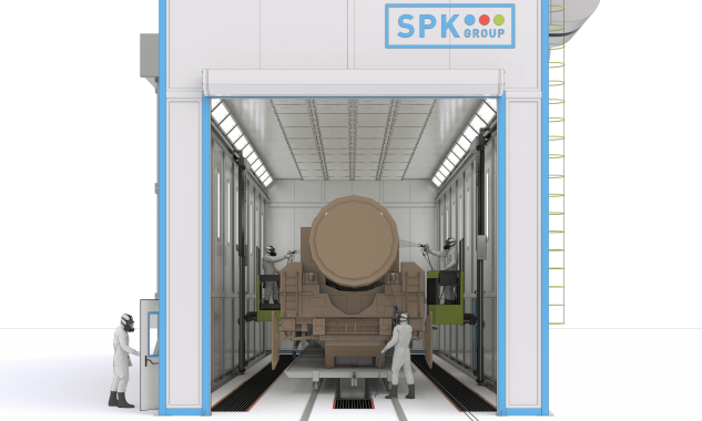 Окрасочно-сушильная камера для колесной техники SРК-SCB-26.7.7 Окрасочно-сушильная камера для колесной техники SРК-SCB-26.7.7