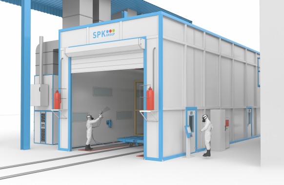 Комплекс дробеструйной очистки и покраски SPK