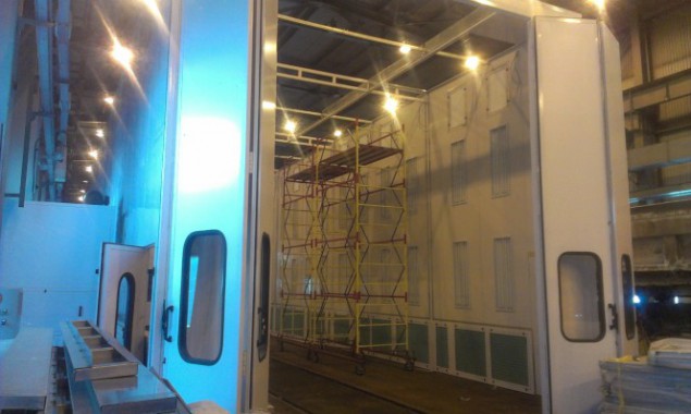Окрасочно-сушильная камера для поездов депо Балахонцы "УралКалий" г. Березники