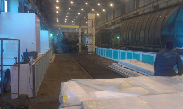 Окрасочно-сушильная камера для поездов депо Балахонцы "УралКалий" г. Березники