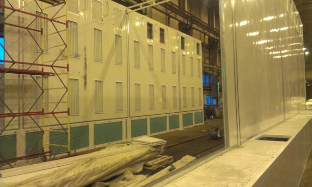 Окрасочно-сушильная камера для поездов депо Балахонцы "УралКалий" г. Березники