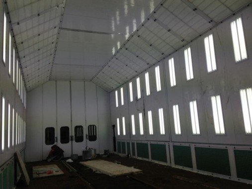 Окрасочно-сушильная камера для поездов депо Балахонцы "УралКалий" г. Березники