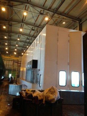 Окрасочно-сушильная камера для поездов депо Балахонцы "УралКалий" г. Березники