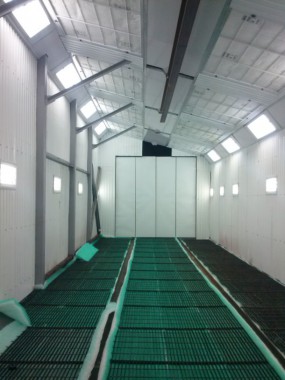 Уличная окрасочная камера для металлоконструкций SPK