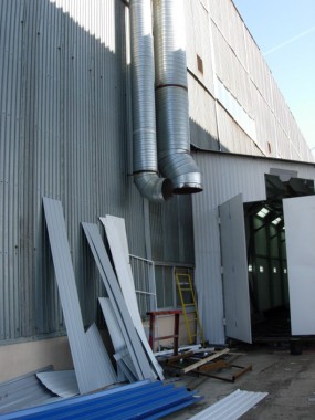 Уличная окрасочная камера для металлоконструкций SPK