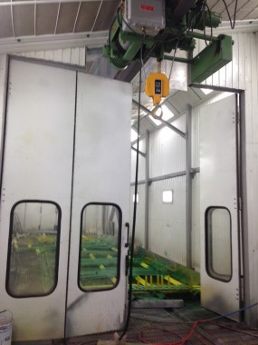 Уличная окрасочная камера для металлоконструкций SPK