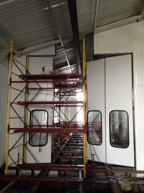 Уличная окрасочная камера для металлоконструкций SPK