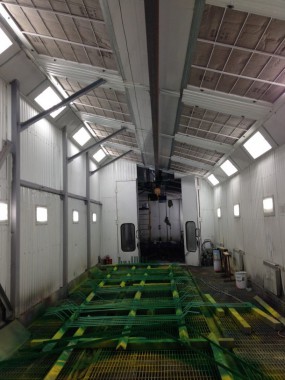 Уличная окрасочная камера для металлоконструкций SPK