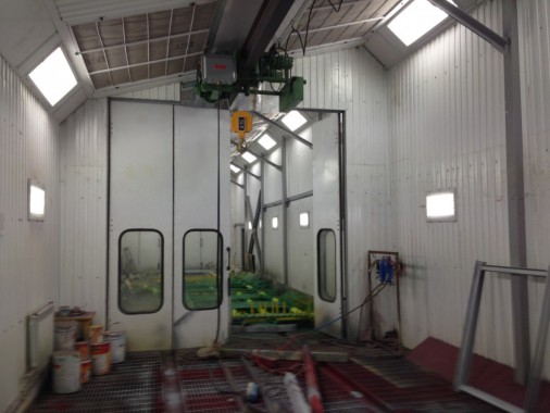 Строительство окрасочной камеры для металлоконструкций уличного исполнения SPK-Россия