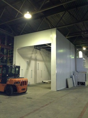 Строительство окрасочно-сушильной камеры для грузовых автомобилей ИВЕКО г Миаcс