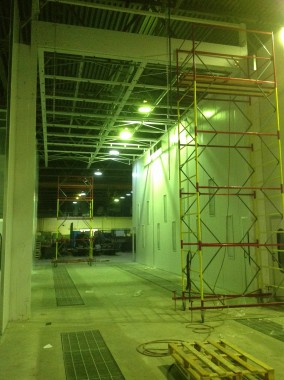 Строительство окрасочно-сушильной камеры для грузовых автомобилей ИВЕКО г Миаcс