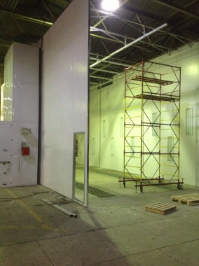 Строительство окрасочно-сушильной камеры для грузовых автомобилей ИВЕКО г Миаcс