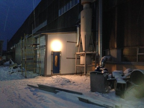 Строительство обитаемой дробеструйной камеры в уличном исполнении SPK-15 DB Россия