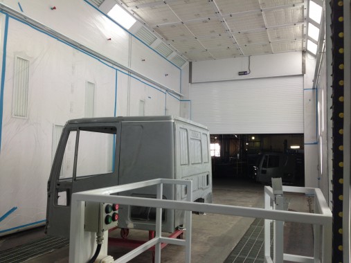 Окрасочно-сушильная камера для грузовых автомобилей ИВЕКО г. Миасс