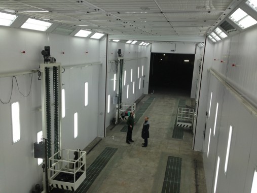 Окрасочно-сушильная камера для грузовых автомобилей ИВЕКО г. Миасс