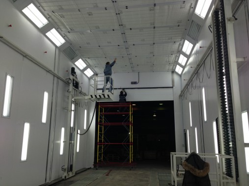 Окрасочно-сушильная камера для грузовых автомобилей ИВЕКО г. Миасс