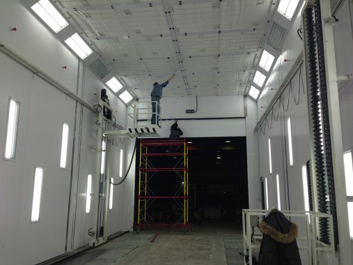 Окрасочно-сушильная камера для грузовых автомобилей ИВЕКО г. Миасс